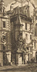 Haus mit einem Turm, rue de la Tixeranderie, Paris