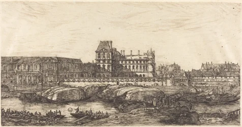 Das alte Louvre, nach einem Gemälde von Zeeman, 1651