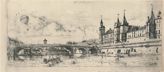 Le Pont-Au-Change 2. Zustand, 1854
