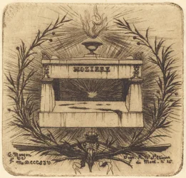 Das Grab von Molière, auf dem Père-Lachaise, Paris