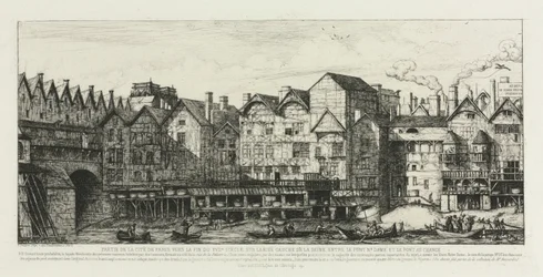 Teil der Stadt Paris am Ende des 17. Jahrhunderts, 1861