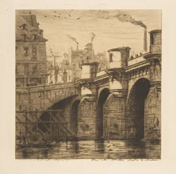 Pont Neuf, Paris, aus „Radierungen von Paris“