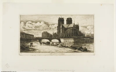 Die Apsis von Notre-Dame, Paris