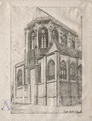 Die Apsis der Kirche St. Martin-sur-Renelle, 1860