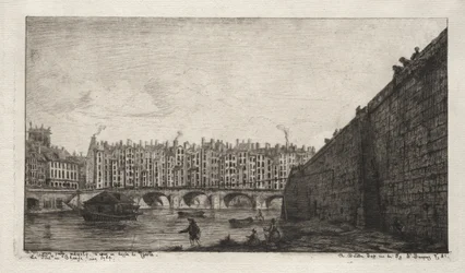 Die Börsenbrücke, Paris, um 1784