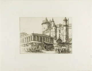 Das Grand Châtelet, Paris, ca. 1780, nach einer früheren Zeichnung
