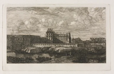 Das Alte Louvre nach einem Gemälde von Zeeman, 1651