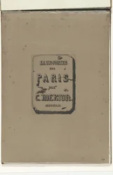 Titelblatt im Album Eaux-fortes sur Paris