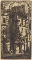 Haus mit einem Turm, Weberstraße, Paris
