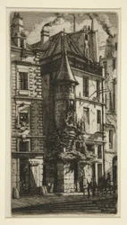 Haus mit einem Turm, rue de la Tixeranderie