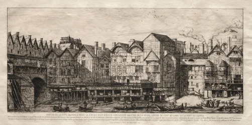Ansicht eines Teils der Stadt Paris, gegen Ende des 17. Jahrhunderts, 1861