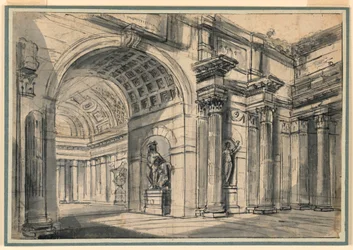 Architekturfantasie: Palastinterieur