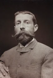 Album Artistique et Biographique, 5me année, Salon 1885; Porträt des amerikanischen Künstlers Edwin Lord Weeks (1849-1903)