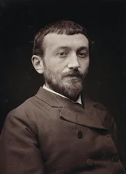 Album Artistique et Biographique, 5. Jahrgang, Salon 1885; Porträt des französischen Malers Alfred-Henri Bramtot (1852-1894)