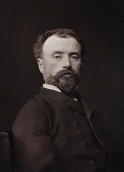 Album Artistique et Biographique, 5me année, Salon 1885; Porträt des französischen Malers Hippolyte Dominique Berteaux (1843-1926)