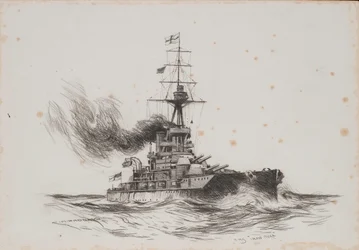 Das britische Schiff Iron Duke