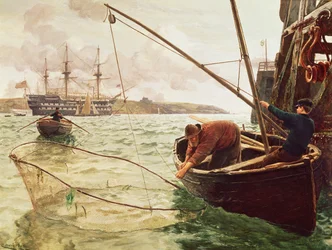 Ein Stintnetz, 1886