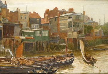 Die Themse bei Cold Harbour, Blackwall, 1896