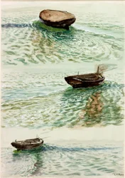 Drei Dinghies