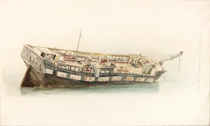 Wrack eines Kriegsschiffs
