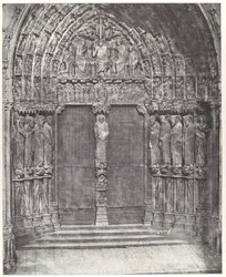 [Kathedrale von Chartres, Mittelportal des südlichen Querhauses; Das Jüngste Gericht]