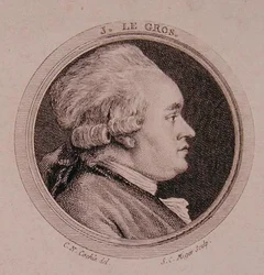 Porträt von Joseph Le Gros (1739-93) graviert von Simon Charles Miger (1736-1820) (Gravur)