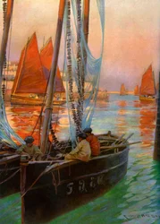 Brest Fischerboote, 1907