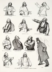 Eine Rede von M. Gambetta: Gesten und Haltungen, aus Histoire de la Troisieme Republique, Bd. I, l