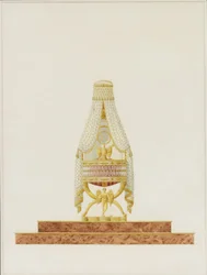 Entwurf der Wiege für Seine Majestät den König von Rom, 1811