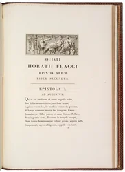 Seite aus Quintus Horatius Flaccus