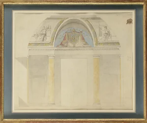 Studie für die Dekoration des Thrones im Palais des Tuileries