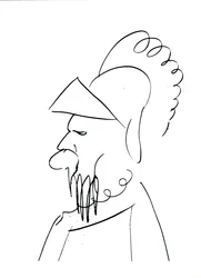 Mann mit einem Helm