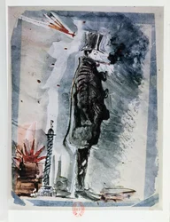 Selbstporträt unter dem Einfluss von Haschisch, ca. 1844