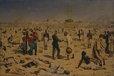 Die Befreiung von Médine im Senegal am 18. Juli 1857