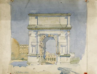 Titusbogen, Rom, 1891