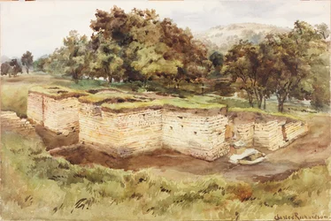 Chesters Badehaus von Südwesten