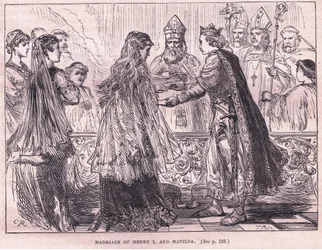 Heirat von Heinrich I. und Mathilde 1102 n. Chr.
