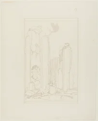 Narziss am Teich; Illustration für Oscar Wildes 