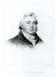 Porträt von Samuel Taylor Coleridge (1772-1834) graviert von Henry Meyer (1782-1847)