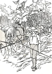 Ein Siedler räumt sein Land, 1912