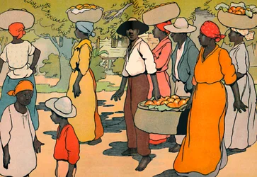 Auf dem Weg zum Markt, 1912
