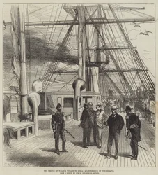 Die Reise des Prinzen von Wales nach Indien, Achterdeck der Serapis