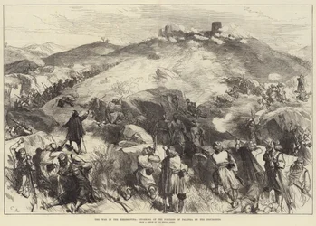 Der Krieg in der Herzegowina, Erstürmung der Festung Palanka durch die Aufständischen