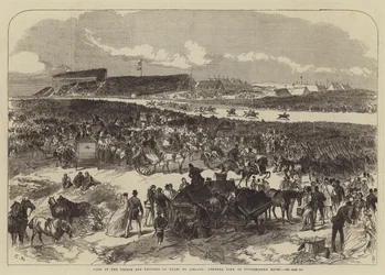 Besuch des Prinzen und der Prinzessin von Wales in Irland, Gesamtansicht der Punchestown-Rennen