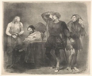 Szene aus dem Theaterstück Das Gespenst