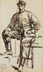 Charles Keene als Freiwilliger