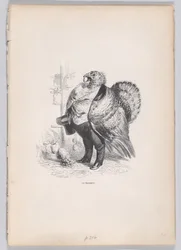 Ein Banker aus Szenen aus dem privaten und öffentlichen Leben der Tiere, ca. 1837-47