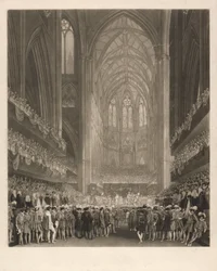 Krönung König Georgs IV. in der Westminster Abbey