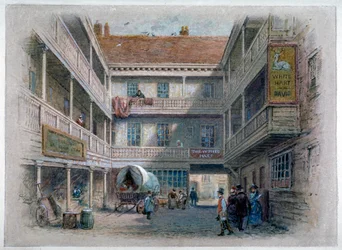 Hof des White Hart Inn, Borough High Street, Southwark, London
