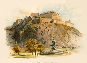 Der Castle Rock, Edinburgh